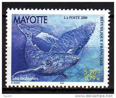 Mayotte N° 82  XX Faune : Cétacés Les Baleines Sans Charnière TB - Other & Unclassified