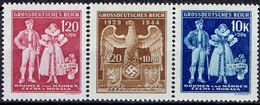 BOHEMIA & MORAVIA #   FROM 1944 STAMPWORLD 135-137** - Ungebraucht