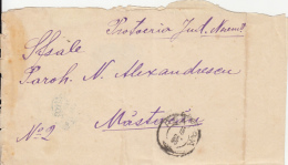 COVER SENT FROM PARISH CHURCH OFFICE, ROUND STAMPS, 1895, ROMANIA - Storia Postale