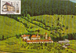 ARCHITECTURE, PUTNA MONASTERY, CM, MAXICARD, CARTES MAXIMUM, 1970, ROMANIA - Abdijen En Kloosters