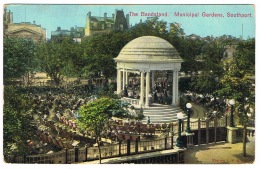 RB 1135 - 1934 Postcard - The Bandstand & Municipal Gardens Southport - Lancashire - Southport