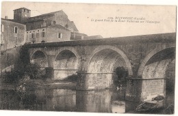 -40- ROQUEFORT  Le Grand Pont De La Route Nationale écrite TTB - Roquefort