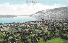 ARTH → Ein Kleines Dorf Am Zugersee Mit Grossen Obst-Kulturen, Ca.1910 - Arth