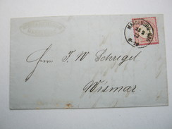 1873, Magdeburg Bahf.    , Recht Klare Stempel Auf Beleg - Lettres & Documents