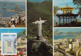 TOURISTIC ATRACTIONS OF RIO DE JANEIRO, CM, MAXICARD, CARTES MAXIMUM, 1981, BRAZIL - Maximum Cards