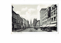 Cpa - Krefeld - Rheinstraße - Rue Animée Voiture Magasin SINGER - Krefeld