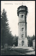 9178 - Alte Ansichtskarte - Scheibenberg - Königin Carola Turm - Gel 1928 - Scheibenberg