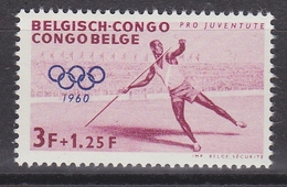 Belgisch Congo 1960 Olympische Spelen 3fr Polstokwerpen 1w ** Mnh (34311B) - Unused Stamps