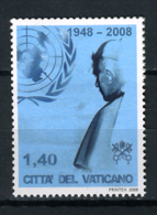2008 - VATICANO - VATICAN - Sass. Nr.  1473 - NH - VIAGGIO DEL PAPA ALL´ONU - Nuovi