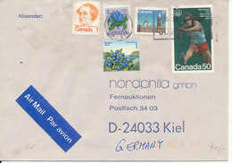 Canada Cover Sent Air Mail To Germany 21-11-1997 Topic Stamps (1 Stamp Damaged) - Cartas & Documentos