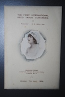 Ancien Menu (1) 1er Congrès International Du Commerce De Semences Londres 7 Juillet 1924 Avec Insert De Photo - Menus