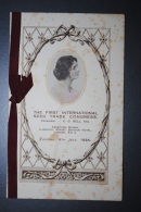 Ancien Menu (2) 1er Congrès International Du Commerce De Semences Londres 8 Juillet 1924 Avec Insert De Photo - Menus