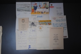 Lot De 11 Menus Anciens Différents - Menus