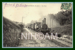 CPA Santeuil La Gare Train Voy Marines 1910 (Pas Courante !) - Santeuil