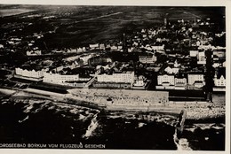 AK Nordseebad BORKUM Vom Flugzeug Gesehen Karte Nicht Gel - Borkum