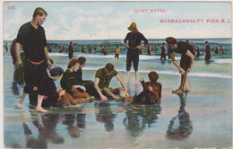 Cpa,états Unis,united States,RHODE ISLAND,NARRAGANSETT PIER,près Washington,quiet Water,plage,1922,rare - Sonstige & Ohne Zuordnung