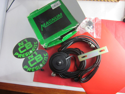 CÂBLE + SUPPORT MAGNÉTIQUE+ADAPTATEUR D'ANTENNE RADIO CB UHF -PL- F-BNC -M MAGNUM CSI BALARUC FRANCE  -NEUF - Components