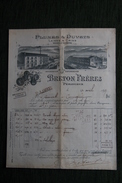Facture Ancienne - PERIGUEUX , BRETON Frères, Plumes Et Duvets. - 1800 – 1899