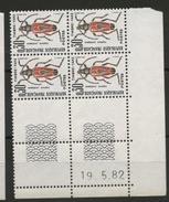 FRANCE - TAXE INSECTE 0,30 - N° Yvert 109** BLOC DE 4 COIN DATÉ DU 19/5/82 - 1960-.... Mint/hinged