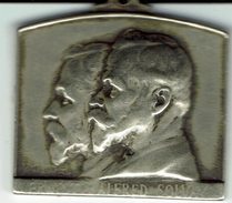 MEDAILLE ERNEST ET ALFRED SOLVAY-50 E ANNIVERSAIRE SOCIETE SOLVAY-(Jemeppe Sur Sambre-Couillet--Neder-over -Hembeek) - Firma's