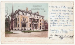 DAYTON CLUB BUILDING, Dayton Ohio OH, 1902 Antique Vintage UDB Postcard [6821] - Dayton