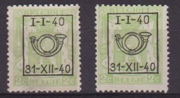 België/Belgique  Preo Typo N° 2x 437. - Typo Precancels 1936-51 (Small Seal Of The State)