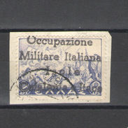 ITACA 1941 POSTA AEREA 8 L. SINGOLO USATO SU FRAMMENTO - Cefalonia & Itaca