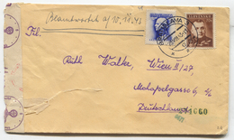 SLOVAKIA BRATISLAVA, LETTER FOR AUSTRIA 1943. GERMANY WW2 CENSURA - Gebraucht