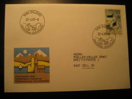 BALZERS 1987 To Zell Switzerland Cancel Stamp On Cover Liechtenstein - Lettres & Documents