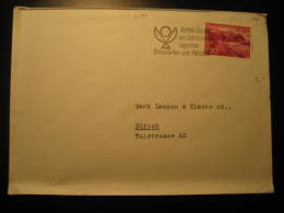 VADUZ 1961 To Zurich Switzerland Cancel Stamp On Cover Liechtenstein - Briefe U. Dokumente