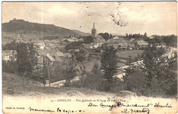 CARTE POSTALE  ANCIENNE DE ANDELOT -  54  VUE GENERALE ET LA LIGNE DE NEUFCHATEAU - Andelot Blancheville