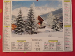 Almanach Des PTT. 1970. Calendrier Poste, Postes Télégraphes..  Montagne Sanary Côte D'azur - Big : 1961-70