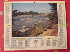 Almanach Des PTT. 1983. Mayenne Laval. Calendrier Poste, Postes Télégraphes. Antilles Ste Marine Finistère - Grand Format : 1971-80