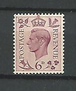 1937 - 47  N° 217  LILAS 6 D.    GEORGES VI  NEUF ** GOMME YVERT TELLIER 1.50 € - Ongebruikt