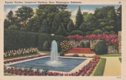 Delaware Wilmington Square Garden At Longwood Gardens 1953 - Wilmington