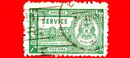 INDIA - BHOPAL - Usato - 1944 - Moti Mahal - Sovrastampato 'Service' - ½ - Bhopal