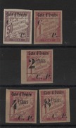 Côte- D'Ivoire _ Timbres- Taxe Surchargé N°20/24   (1905 ) - Other & Unclassified