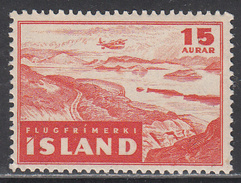 ICELAND   SCOTT NO.  C21    MINT HINGED   YEAR  1947 - Airmail