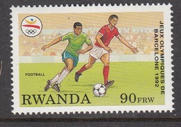 1993 Rwanda 90F Football Stamp Olympics  MNH   RARE Much Cheaper Than Buying In Set - Nuevos