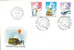 HUNGARY - 1987. FDC - Antarctic Research,75th Anniversary - James Cook,Shackleton,Byrd - Poolreizigers & Beroemdheden