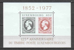 Luxemburg 1977 Mi Block 10 MNH STAMP ON STAMP (A) - Blocs & Feuillets