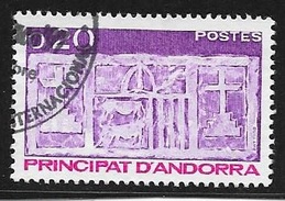 ANDORRE  -  TIMBRE N° 318  -   ECU PRIMITIF   -  OBLITERE -  1983 - Gebraucht