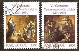 Vatican Vatikaanstad 1991 Yvertn° 906-907 (°) Oblitéré Used Cote 7,50 Euro - Used Stamps