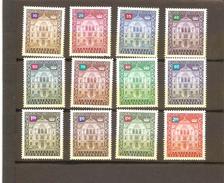 LIECHTENSTEIN  LOT  TIMBRES DE SERVICE     N° YVERT 57/68  DE 1976   NEUF **MNH - Taxe