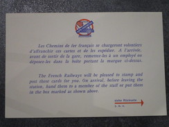 TRAINS AUTO-COUCHETTES  -  Modalités D'affranchissement Du Courrier - Chemin De Fer