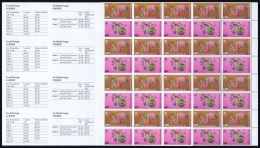 Hong Kong : 1989 Year Of The Snake 4 Attached Booklets As Issued Mi Nr 555 - 557 MNH/**/postfrisch/neuf Sans Charniere - Carnets