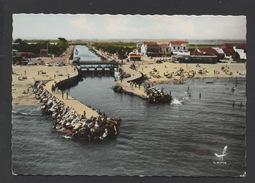 DF / 34 HERAULT / MAUGUIO - CARNON / CARNON-PLAGE / VUE AÉRIENNE DE L'EMBOUCHURE DU CANAL ET DE LA PLAGE / ANIMÉE - Mauguio