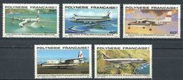 186 POLYNESIE 1979 - Yvert A 148/52 - Avion Hydravion - Neuf ** (MNH) Sans Trace De Charniere - Unused Stamps