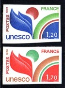 Timbres De Service, UNESCO 56/57 **, Non Dentelés. - Other & Unclassified