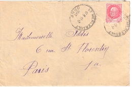 3720 LE MERLERAULT Orne  Lettre Pétain 1,50 F Rose Yv 516 Ob Horoplan 11 2 1942 Lautier A5 - Storia Postale